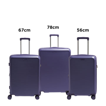 Echolac Cth0023S Sense Set Of 55Cm+65Cm+75Cm Trolley - Purple