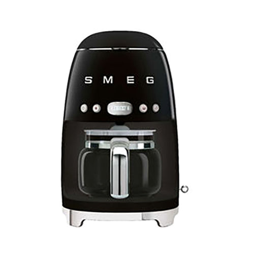 Smeg 50's Style Coffee Maker with Filter 1400ml Black