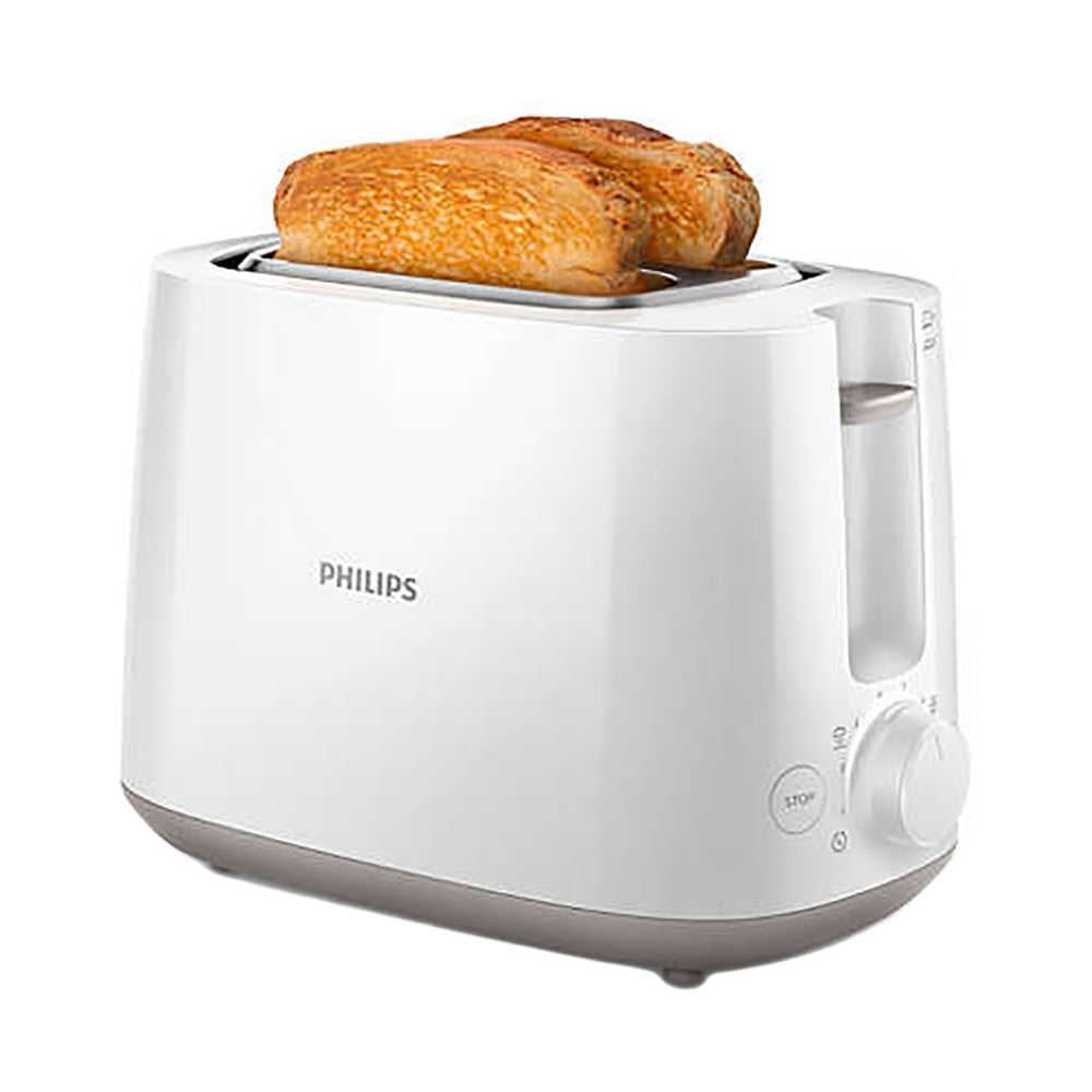 Philips Daily Toaster Hd2581/01, Cool Wall, 800W, Removable Crumb Tray, Defrost & Reheat Settings, Cancel Button