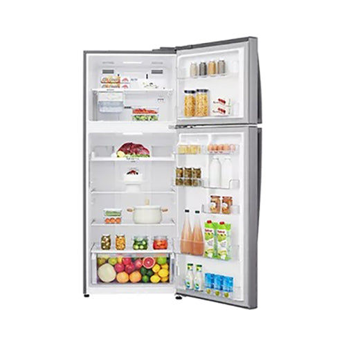 LG Top Mount Refrigerator With Smart Inverter Compressor 438L Platinum Silver GR-C619HLCL