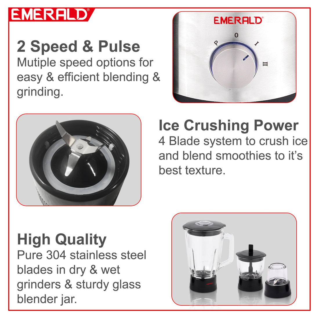 EK710MJQ Juicer, Blender & Grinder (4in1)