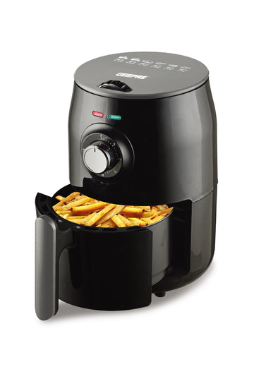 Geepas GAF37516 Air Fryer 1.8L - Cool touch Housing & handle | Overheat Protection, LED ON-OFF Lights, 30 Minutes Timer, Rapid Air Circulation, Non Stick Detachable Basket, Temperature & Timer Control | 2 Years Warranty