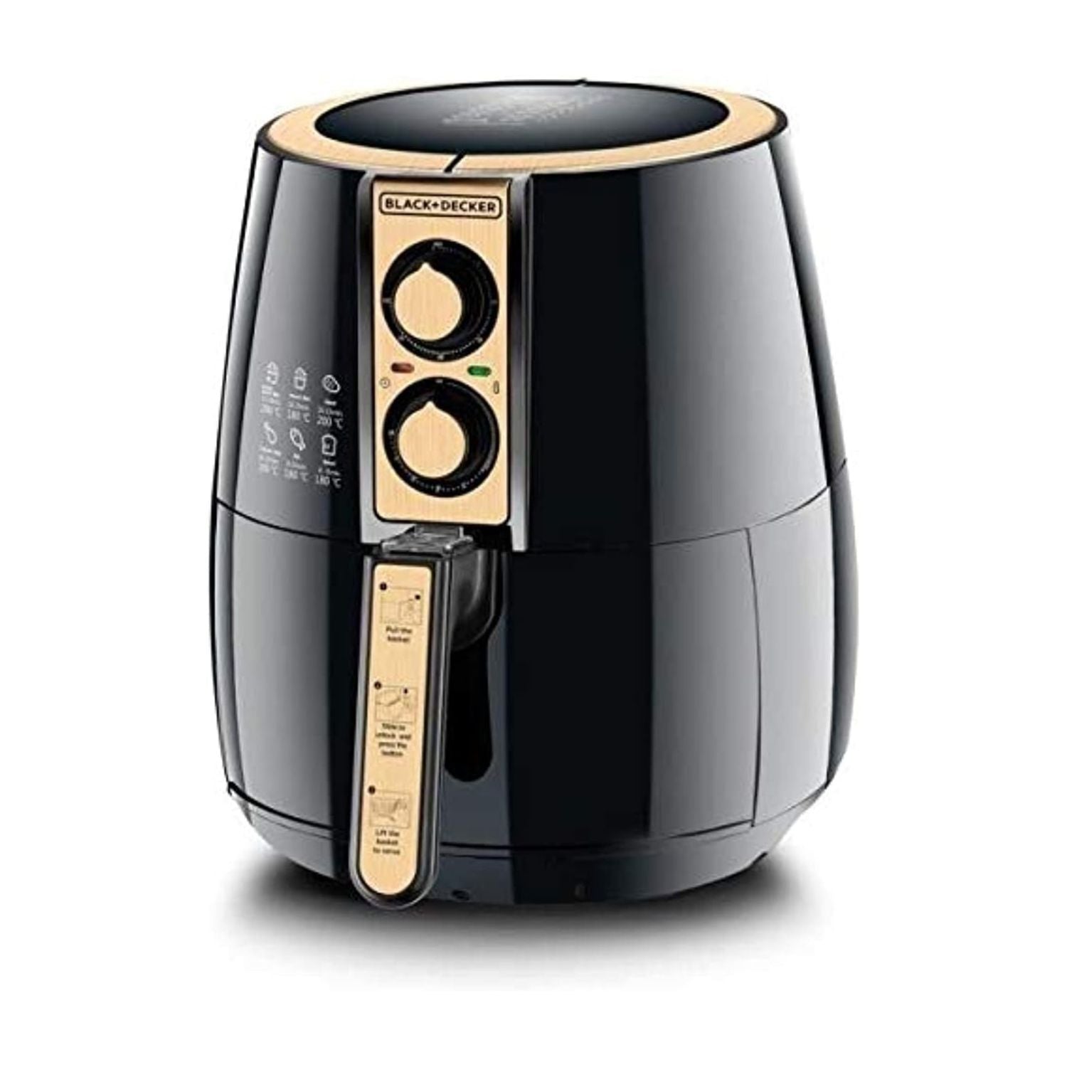 Air Fryer Performance Range Aero Fry, Black/Gold, 4 litres