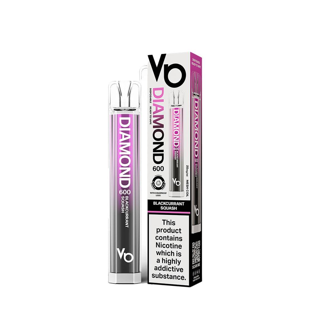 Diamond 600 Blackcurrant Squash Disposable Vape - Click & Vape