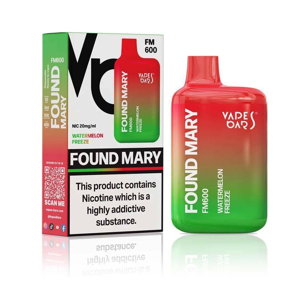 Found Mary FM600 Waterlemon Freeze Disposable Vape - Click & Vape