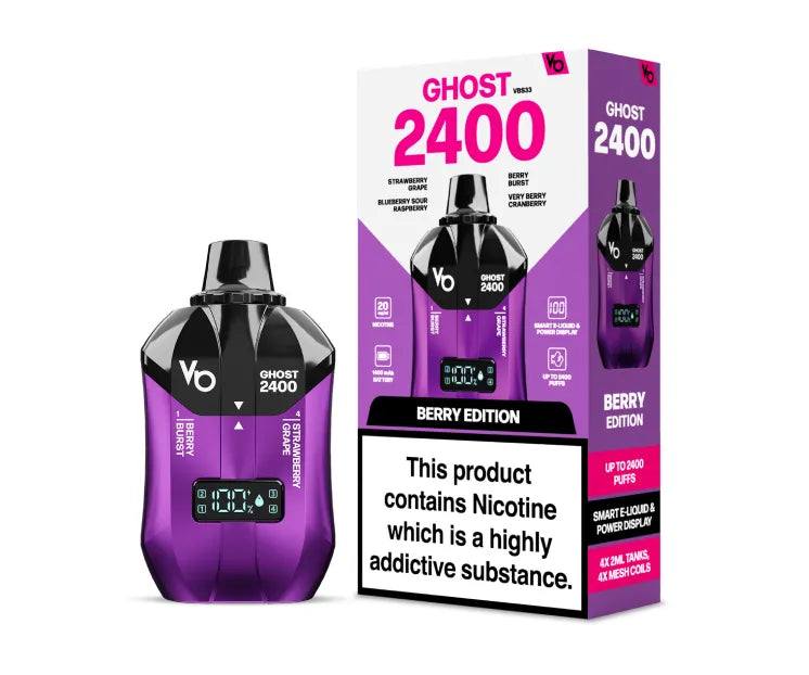 Ghost 2400 4-in-1 Berry Edition - Click & Vape