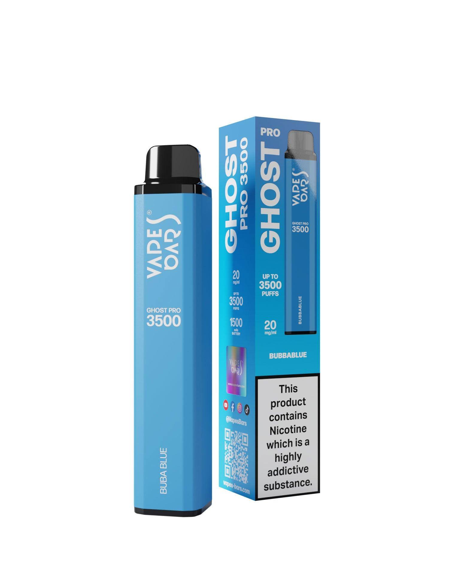 Ghost Pro 3500 Bubbablue 20MG - Click & Vape