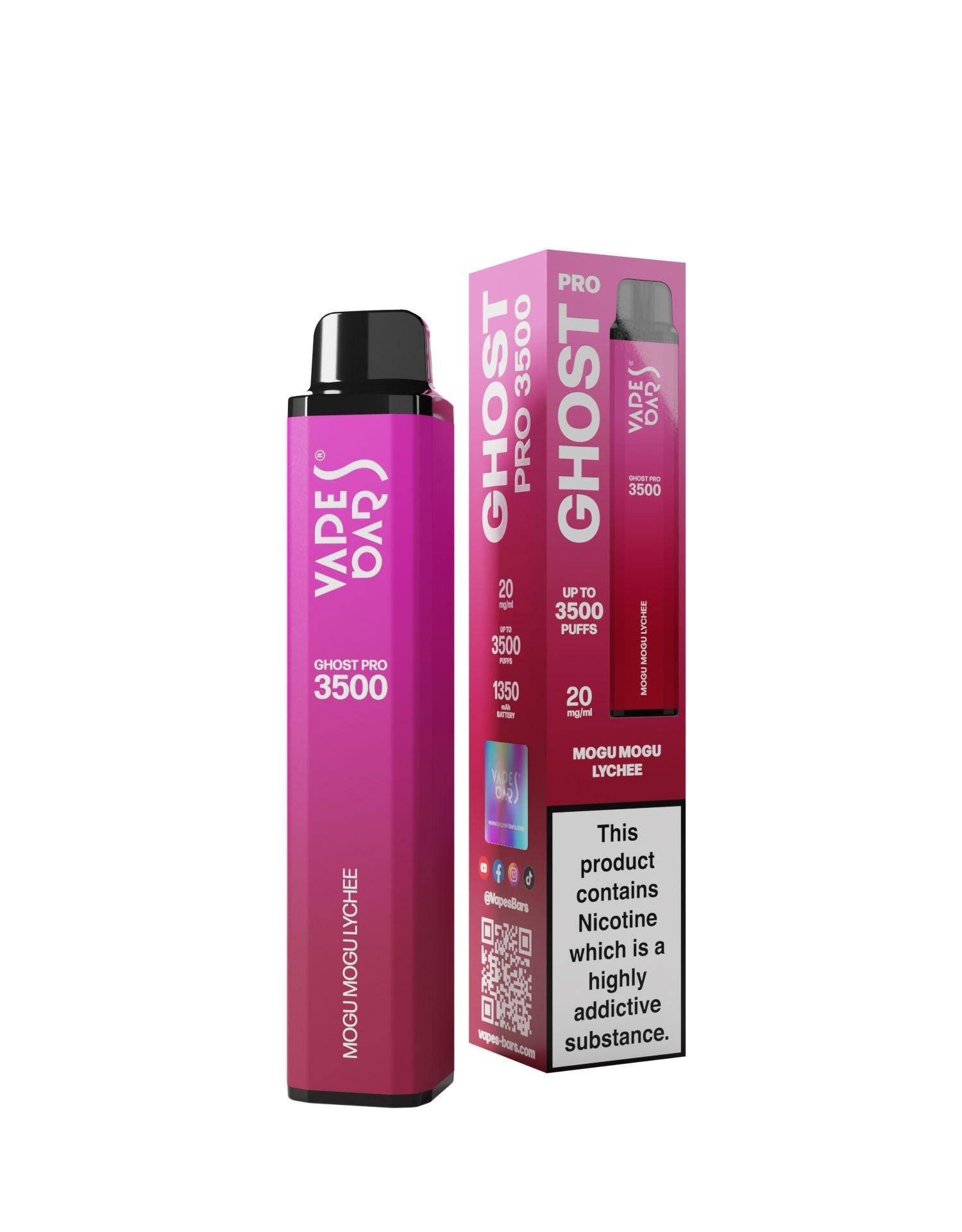 Ghost Pro 3500 Mogu Mogu Lychee 20MG - Click & Vape