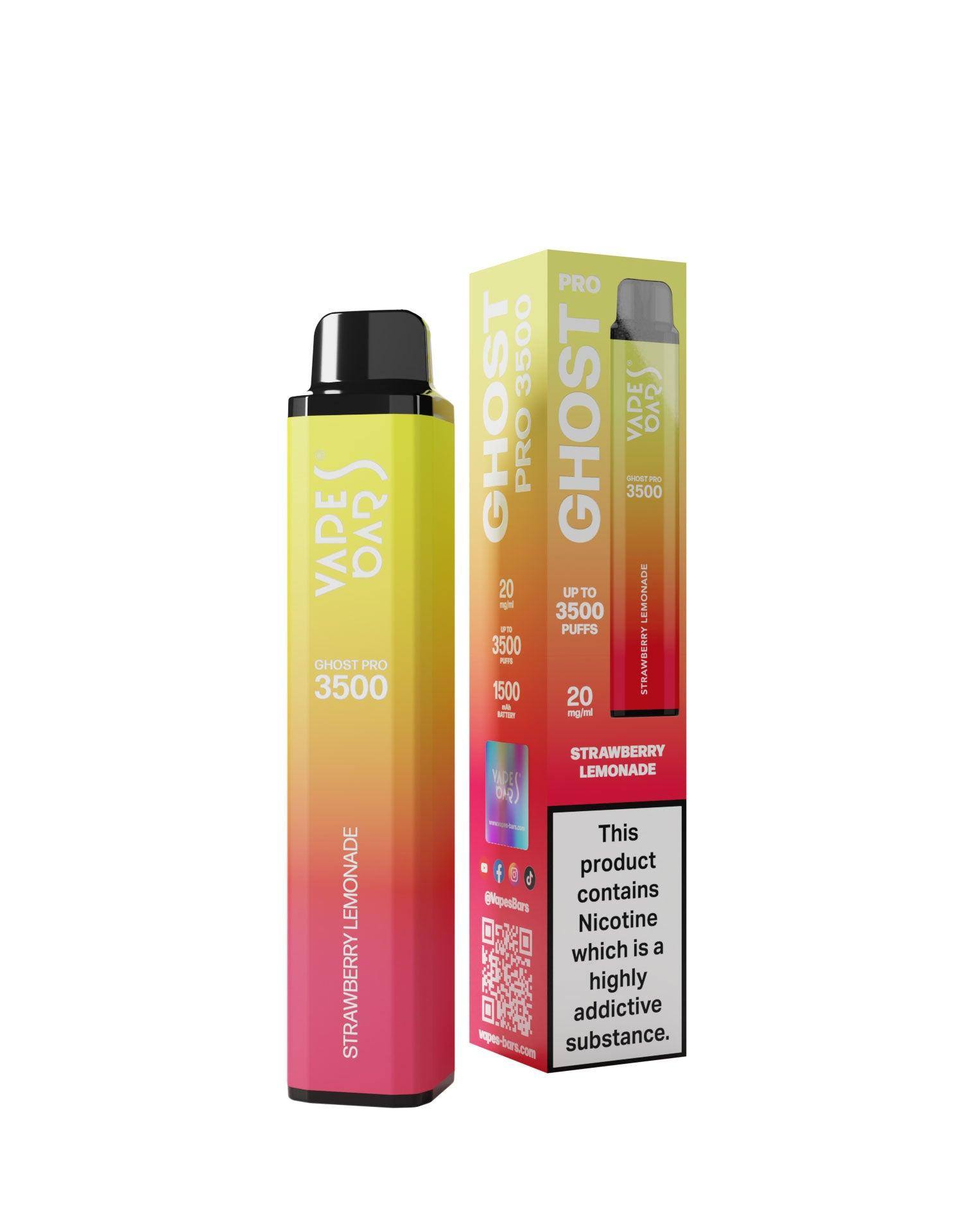 Ghost Pro 3500 Strawberry Lemonade 20MG - Click & Vape