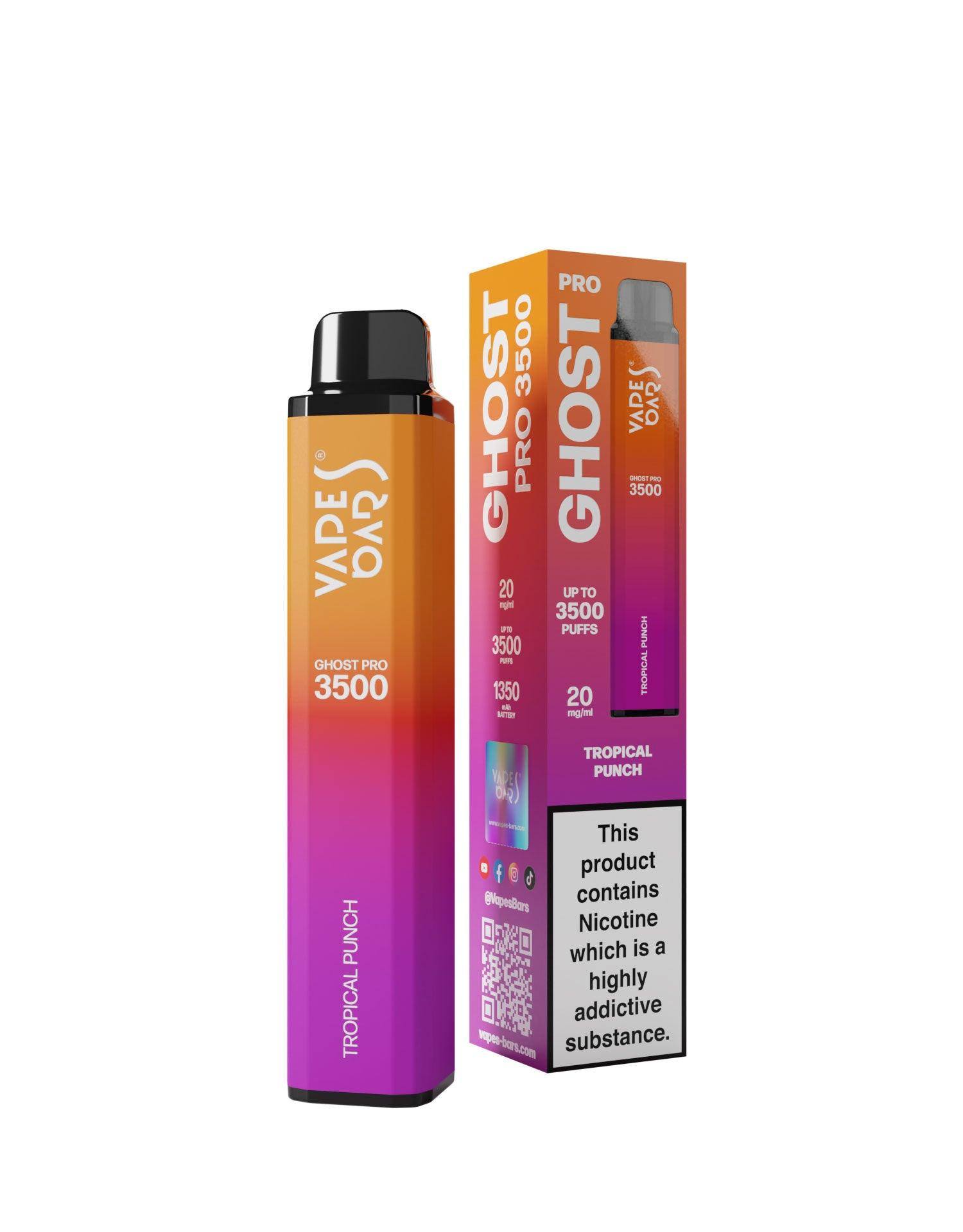 Ghost Pro 3500 Tropical Punch 20MG - Click & Vape