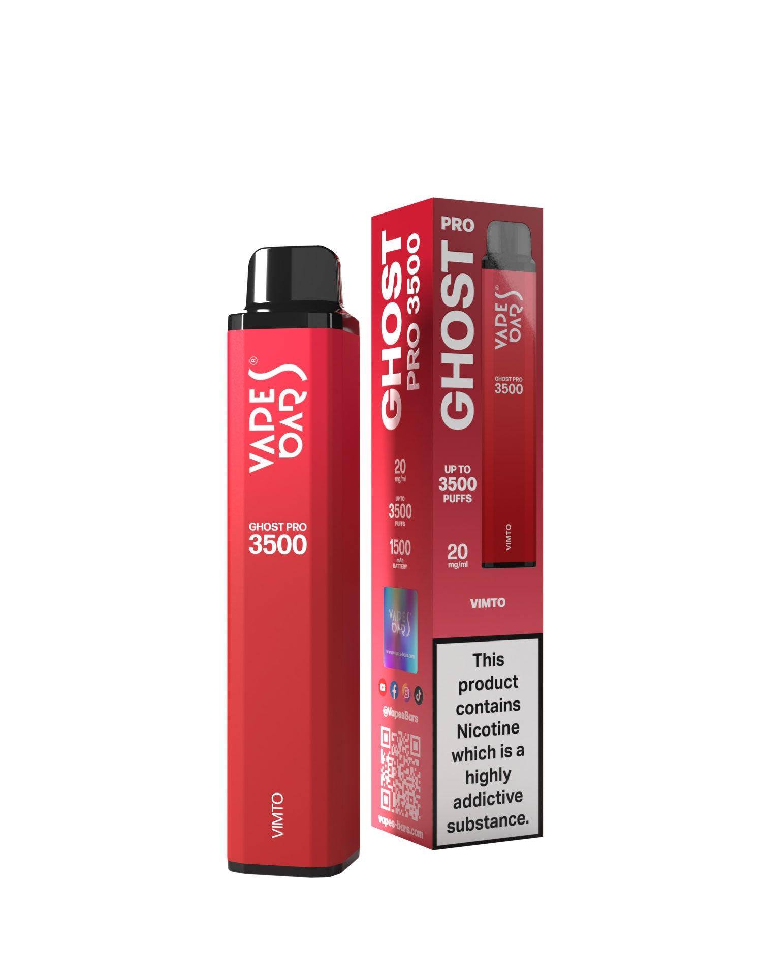 Ghost Pro 3500 Vimto 20MG - Click & Vape