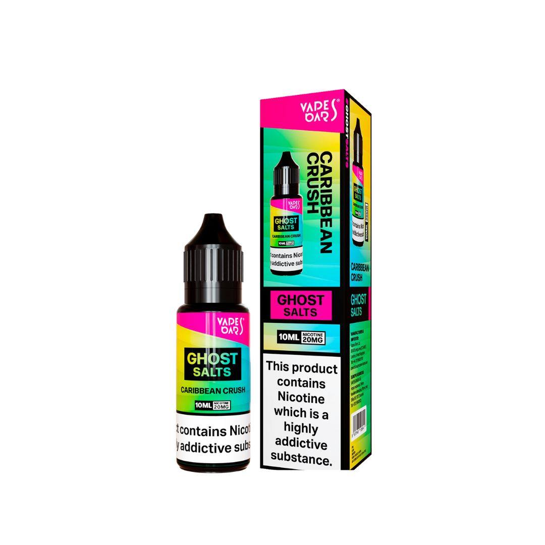 Ghost Salts Caribbean Crush Vapes Bars E-Liquid 10ml - Click & Vape