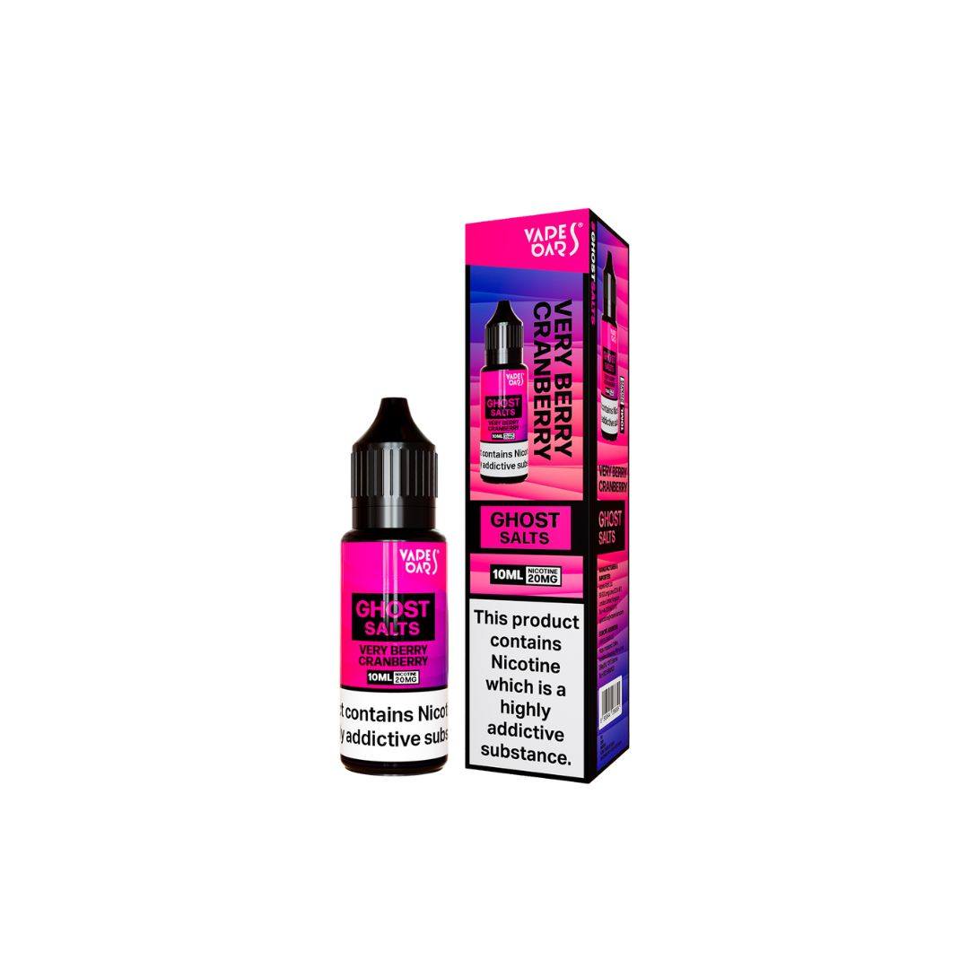 Ghost Salts Very Berry Cranberry Vapes Bars E-Liquid 10ml - Click & Vape