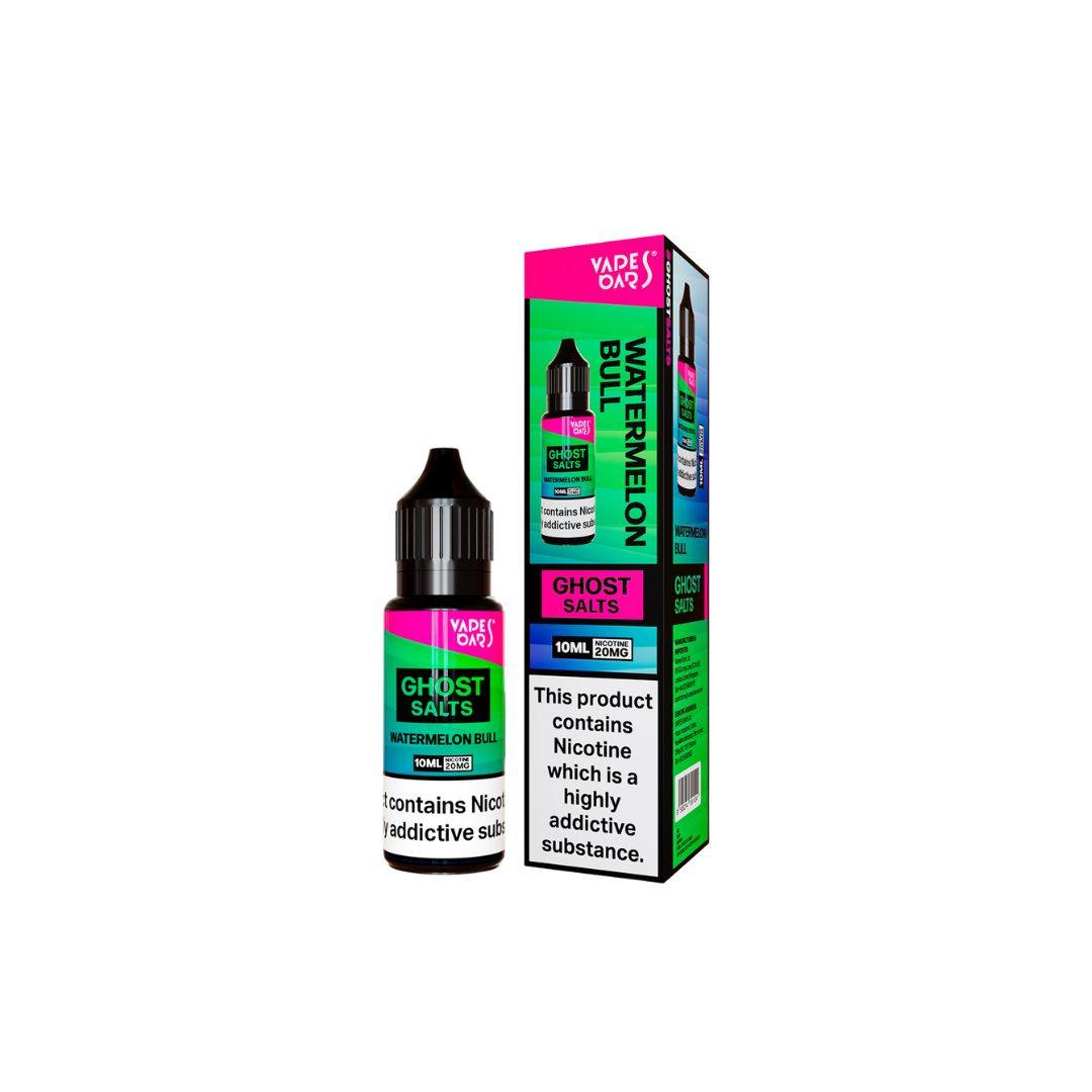 Ghost Salts Watermelon Bull Vapes Bars E-Liquid 10ml - Click & Vape