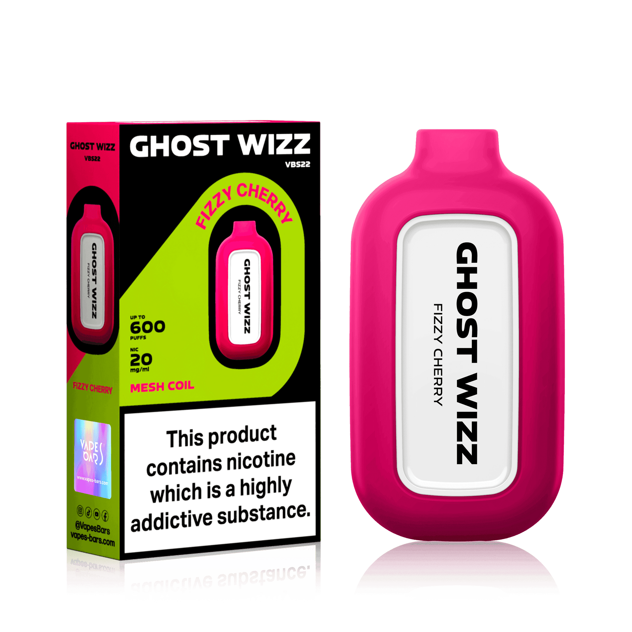 GHOST WIZZ FIZZY CHERRY Disposable Vape - Click & Vape