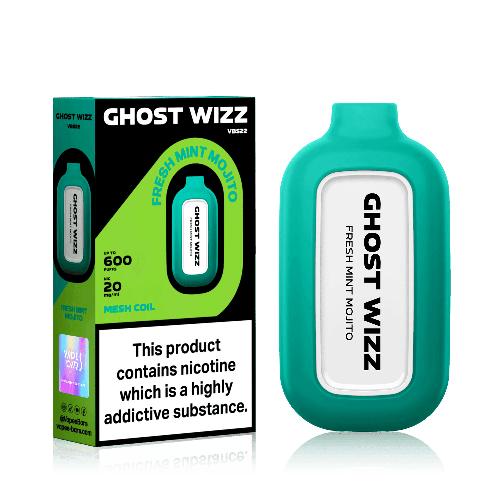 GHOST WIZZ FRESH MINT MOJITO Disposable Vape - Click & Vape