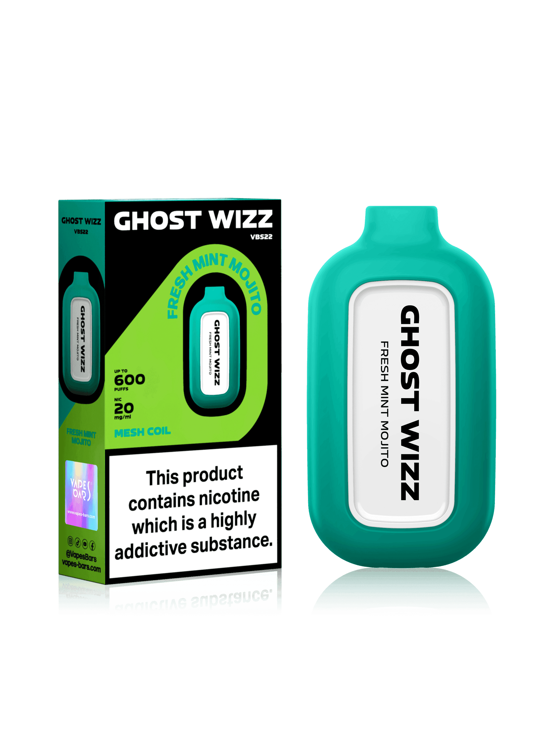 GHOST WIZZ FRESH MINT MOJITO Disposable Vape - Click & Vape