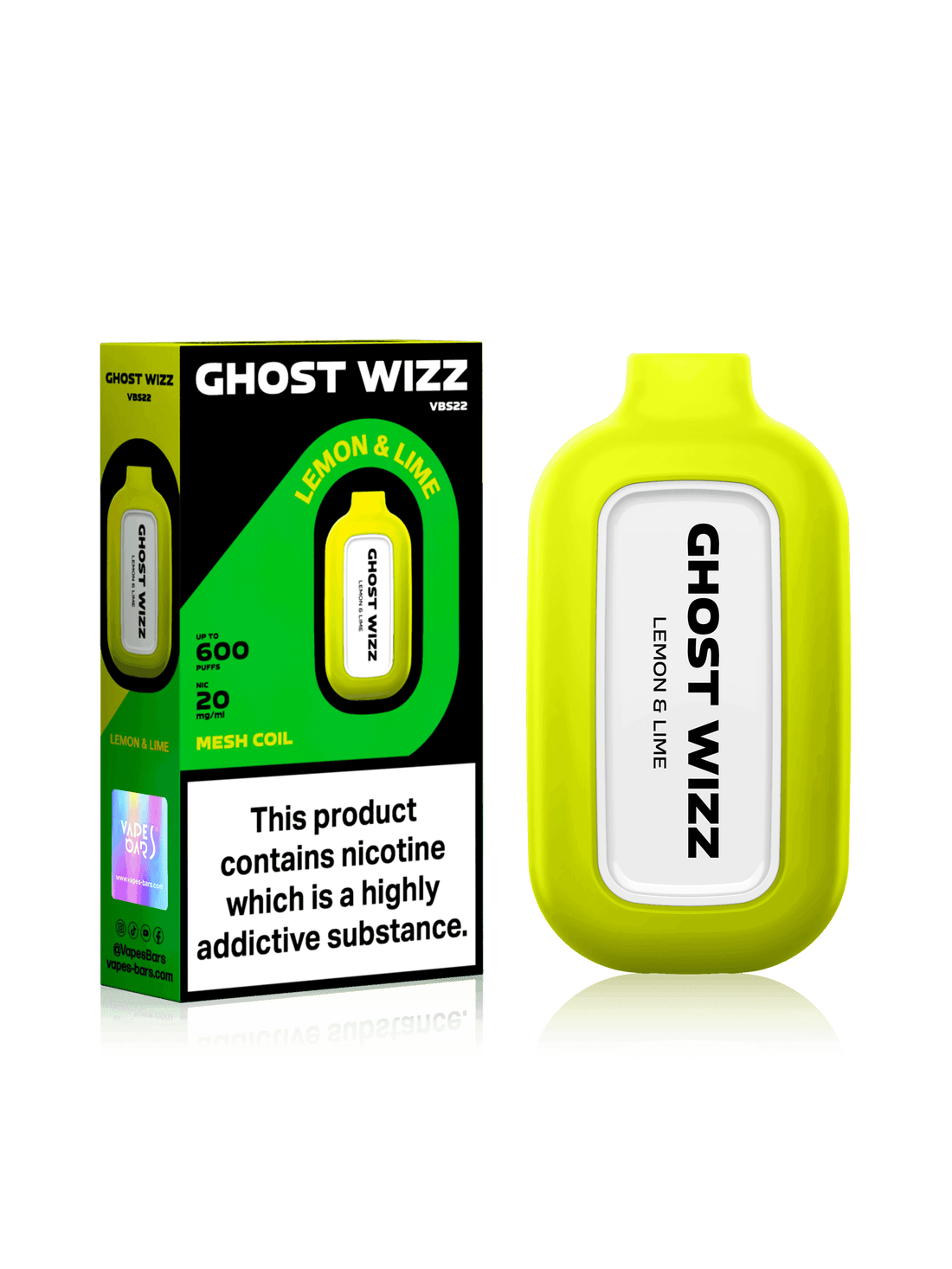 GHOST WIZZ LEMON & LIME Disposable Vape - Click & Vape