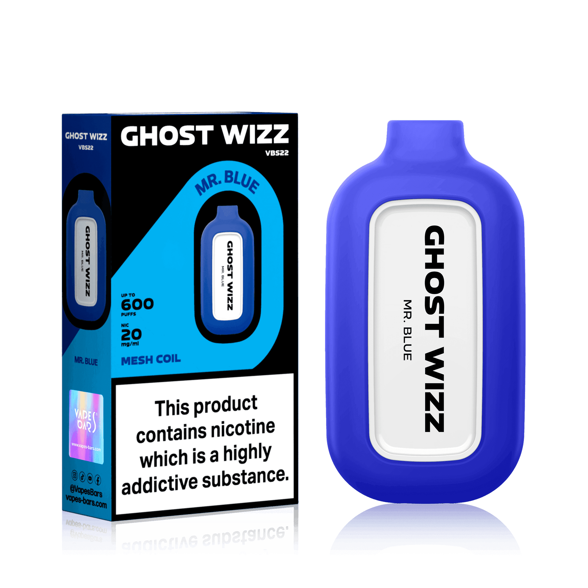 GHOST WIZZ MR. BLUE Disposable Vape - Click & Vape