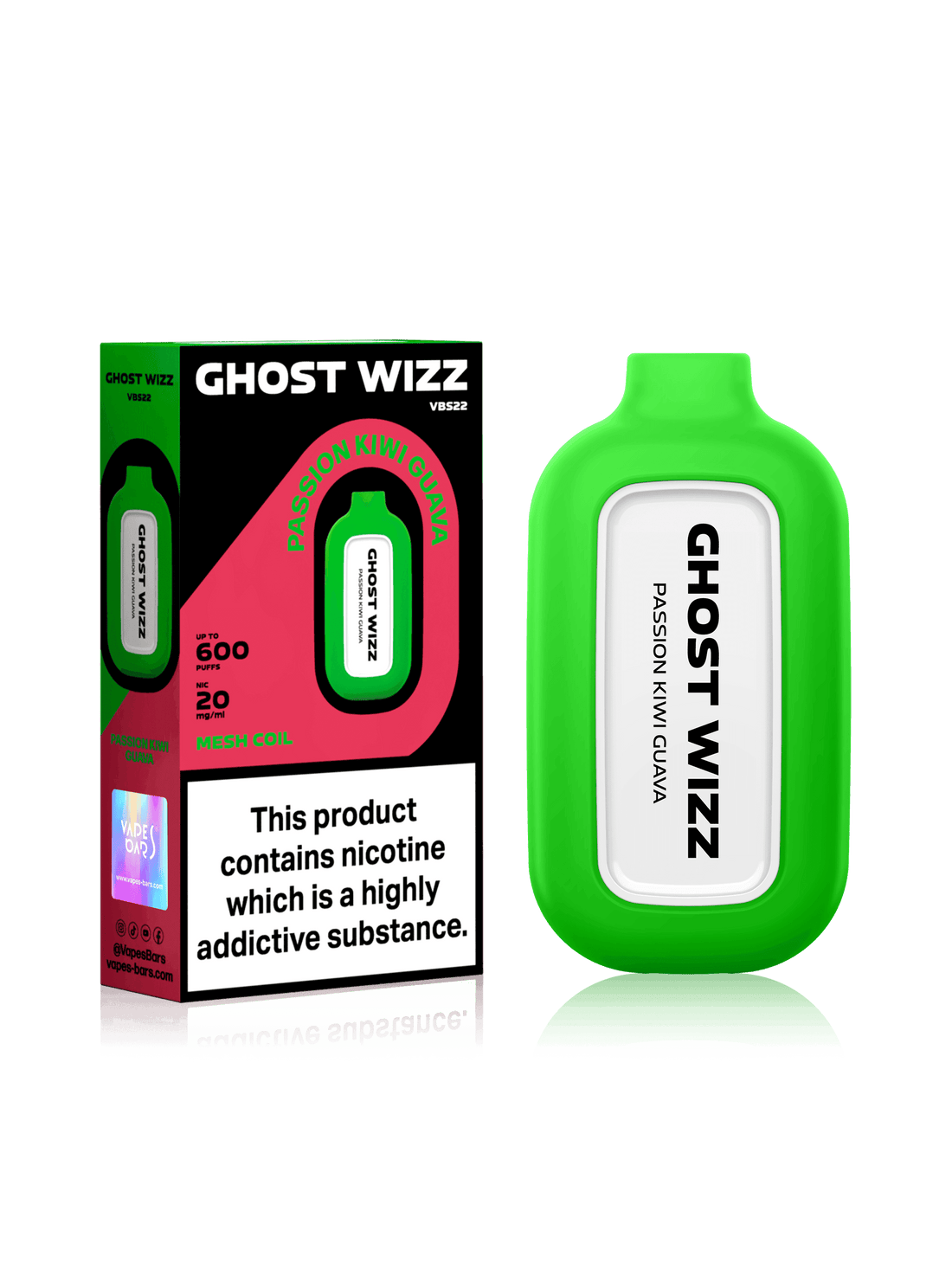 GHOST WIZZ PASSION KIWI GUAVA Disposable Vape - Click & Vape